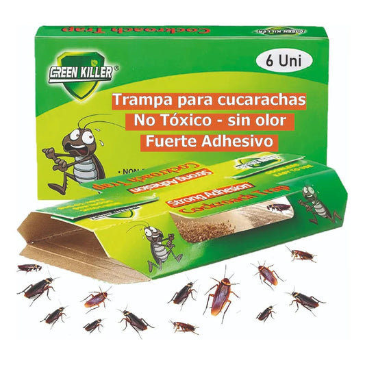 Trampas para Cucarachas con Cebo Incluido - 6unidades